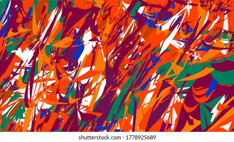 Vector abstract background with colored diagonal strokes.