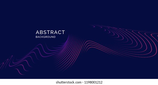 Vector abstract background with a colored dynamic lines, and particles. Illustration suitable for design Vector abstract background with a colored dynamic lines, and particles. Illustration suitable for design