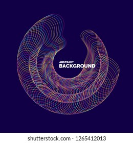 Vector abstract background with a colored dynamic lines. Illustration suitable for design