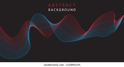 Vector abstract background with a colored dynamic waves,Abstract background with colorful lines, waves. Vector illustration. EPS 10