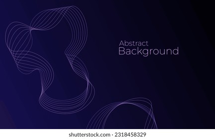 Vector abstract background with a colored dynamic waves, line and particles.