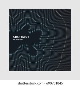 Vector abstract background with a colored dynamic waves, line and particles. Illustration suitable for design