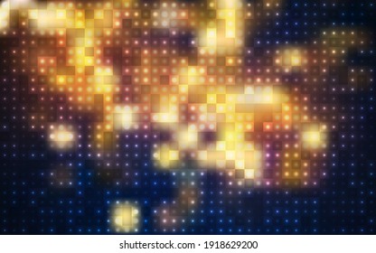 Vector abstract background of colored glowing dots, template for your design, wallpaper