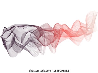 Vector abstract background with a colored line