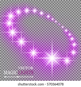 Vector abstract background. Colored stars in a circle with shadow. Eps 10. On a transparent background.
Magic efekt.


