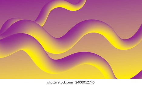 Vector abstract background with colored tube on yellow and purple bckgr for your design book,poster,postcard,label,sticker,t-shirt,web,print,etc.Beautiful gradient