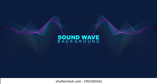 Vector abstract background with a colored  waves, Vector Illustration