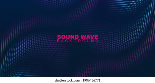 Vector abstract background with a colored  waves, Vector Illustration