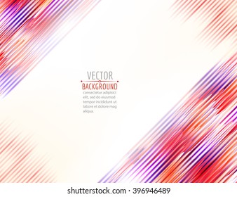 Vector abstract background. Colorful bright abstract lines.