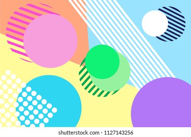 Vector abstract background with colorful circles