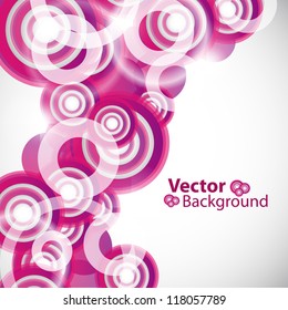 Vector abstract background: colorful circles
