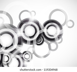 Vector abstract background: colorful circles