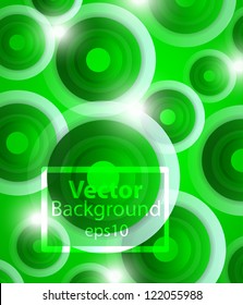 Vector abstract background: colorful circles