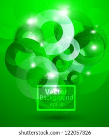 Vector abstract background with colorful circles