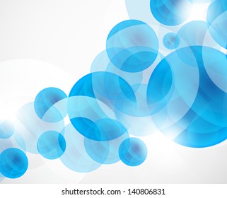 Vector abstract background: colorful circles