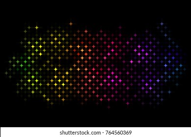 Vector abstract background - colorful disco lights