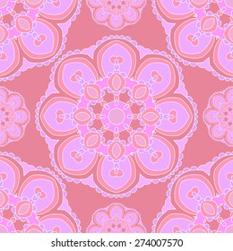 Vector abstract background with colorful elements. Decorative seamless. Geometric ornament.