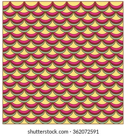 Vector abstract background with colorful fish scale pattern