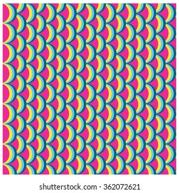 Vector abstract background with colorful fish scale pattern