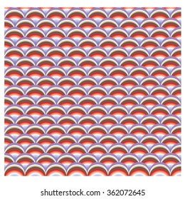 Vector abstract background with colorful fish scale pattern