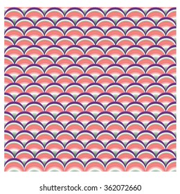 Vector abstract background with colorful fish scale pattern