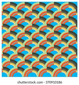 Vector abstract background with colorful fish scale pattern