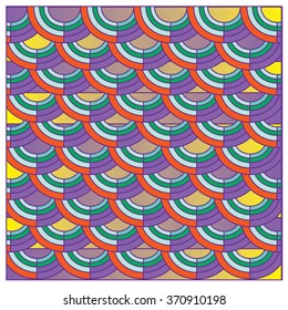 Vector abstract background with colorful fish scale pattern