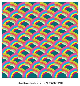 Vector abstract background with colorful fish scale pattern