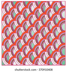 Vector abstract background with colorful fish scale pattern