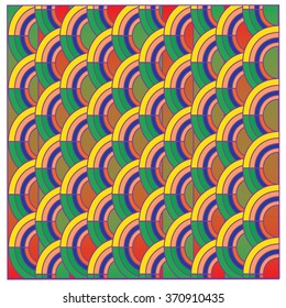 Vector abstract background with colorful fish scale pattern