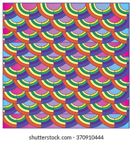 Vector abstract background with colorful fish scale pattern