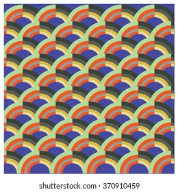Vector abstract background with colorful fish scale pattern