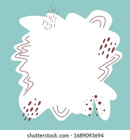 Vector abstract background. Colorful flat illustration. Concept for poster, template, pattern. Copy space, free place for your text. Cute design to greeting card, banner, invitation, packaging, icon.