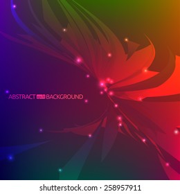 Vector abstract background of colorful fragments. Illustration of triangles