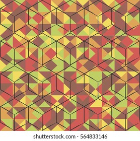 vector abstract background of colorful geometric shapes. It can be used in the design of postcards, Web sites, wallpapers, etc.