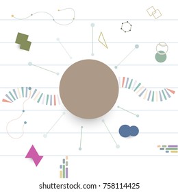 Vector abstract background with colorful geometric shapes