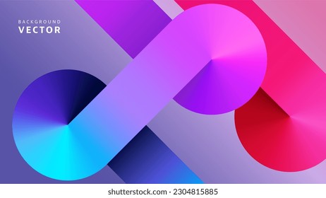 Vector Abstract Background. Colorful Illustration with Angular Gradients.