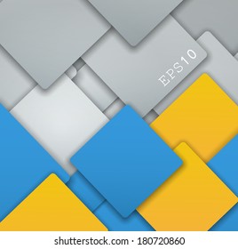 Vector abstract background with colorful layers. Eps10