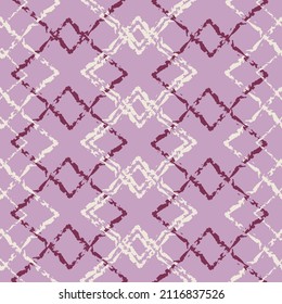 Vector Abstract Background. Colorful rhombus and Zigzag Paint Brush Strokes Seamless pattern.