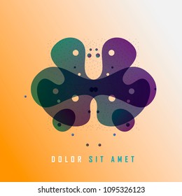 Vector abstract background with colorful shapes.