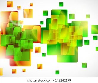 Vector Abstract Background with colorful squares