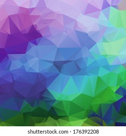 Vector abstract background with colorful triangles