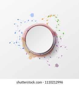 Vector Abstract background Colorful, watercolor style