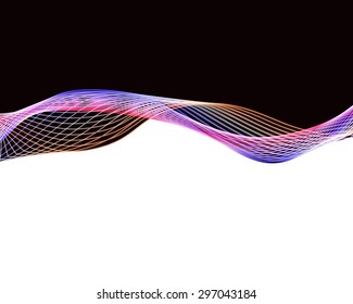 Vector abstract background with colorful wave design element. Can be used for flyer, blank, card, banner, invitation, brochure cover design template.