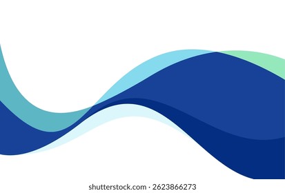 Vector Abstract Background With Colorful Waves