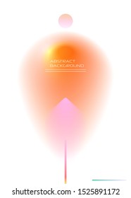 Vector abstract background, Composition colorful fluid abstraction, holographic and gradient color design in A4 size for backgrounds. Layout template for banner, poster, wallpaper, flyer, brochure