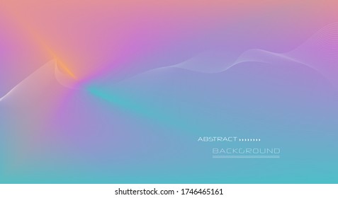 Vector abstract background, Composition colorful fluid abstraction, holographic and gradient color design for backgrounds. Layout template for banner, poster, wallpaper, flyer, brochure