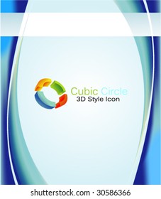 VECTOR Abstract Background for Conceptual Business Card or brochures