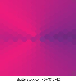 Vector abstract background consisting of hexagons, painted with a cone gradient.