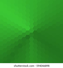 Vector abstract background consisting of hexagons, painted with a cone gradient.